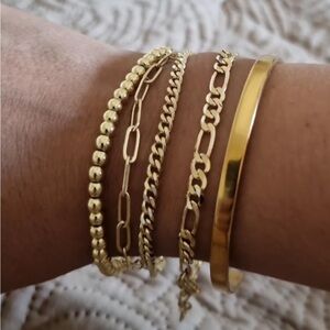 5 Gold chain bracelets Nordstrom rack